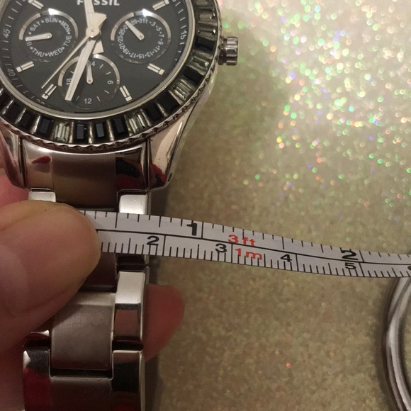 Silver Crystal Fossil Stainless Steel Watch - Picture 10 of 10